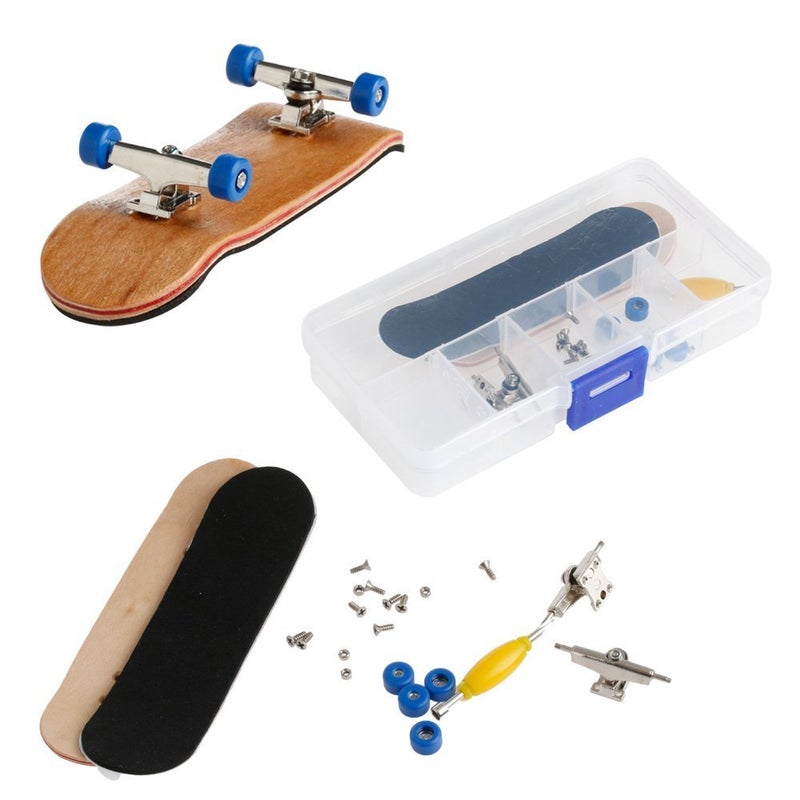 Lottoyday 1 Pack Professional Mini Maple Wooden Fingerboards, Finger Skateboard Toy Set for Kids (Light Blue) - Image 5